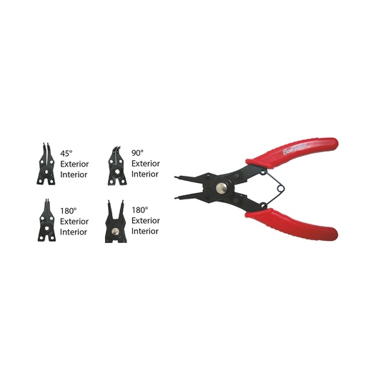 Pinza Para Anillos Intercambiable. Acero Templado. 6-1/4