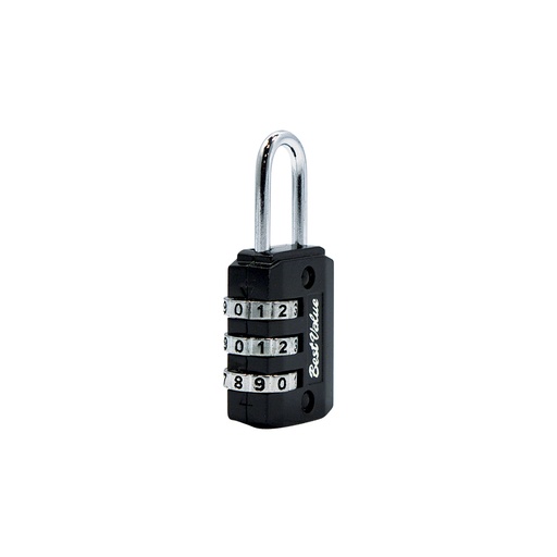 Candado Combinacion Para Maleta Neg. Negro. 22mm
