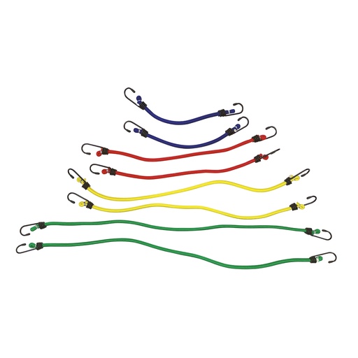 Juego Cordon Elastico Surtido(8 Pcs). Elastico. 8 Pcs