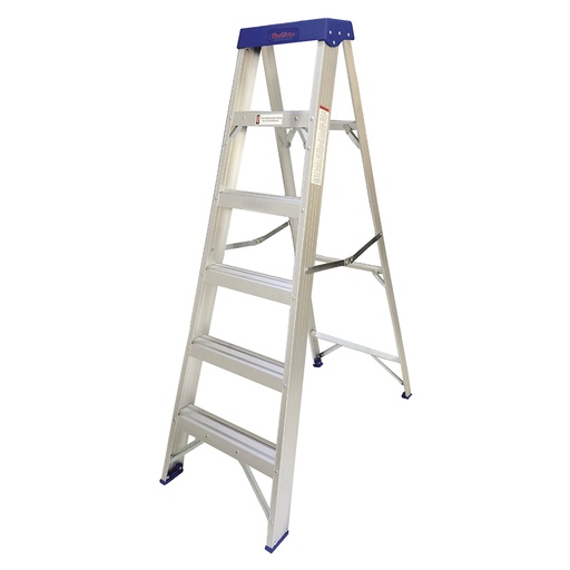 Escalera Alum. Tijera (225lb) 8'. Aluminio. 8'