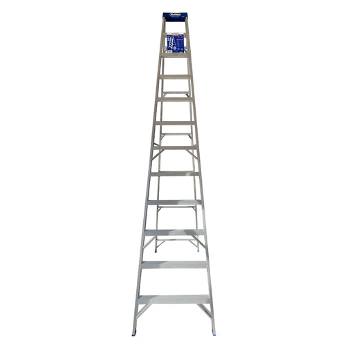 Escalera Alum. Tijera (225lb) 12'. Aluminio. 12