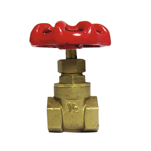 Llave De Paso Con R Taiwan 1/2 Aquina. Bronce.