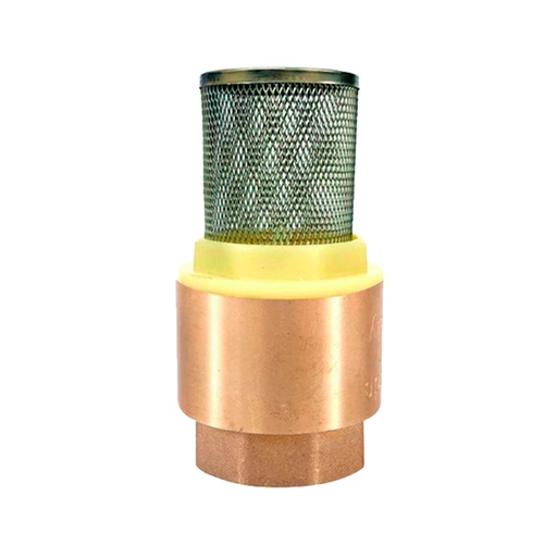 Check Valve Vertical Con Filtro De 1-1/2 350g Bronce Aquina. Bronce.