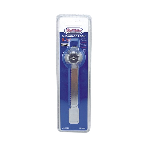 Cerradura Para Vitrina Cromada. Cromado. 5-1/2