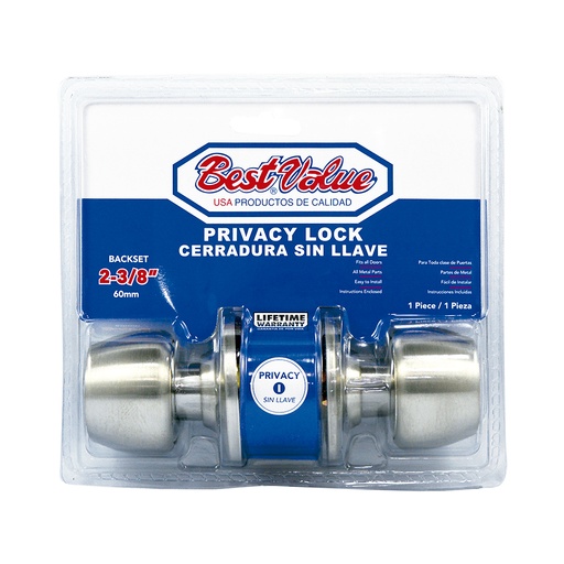 Cerradura Sin Llave Ss. Acero Inoxidable. 2-3/8