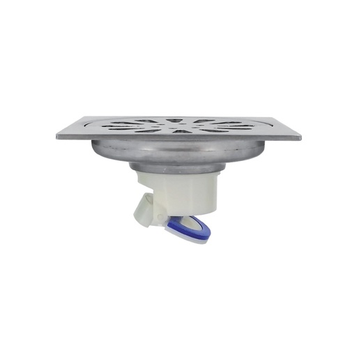 Parrilla Para Baño De 4 Metal Con Valvula Anti Olor Aquina. Acero Inoxidable.