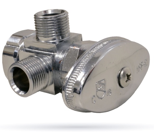 Llave De Angulo Doble 1/2 X 3/8 Coflex