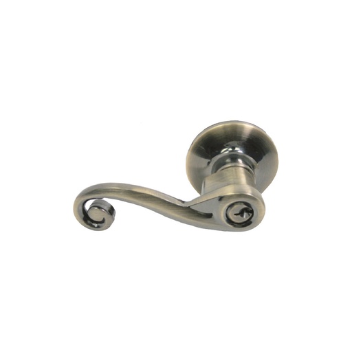 Cerradura Con Llave Manig. Izq Ab. Bronceado. 2-3/8