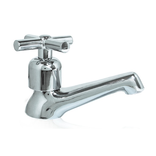 Llave Para Lavamanos Sencilla Luxor Aquina. Cromado