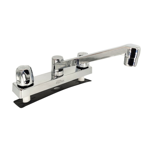 Llave Doble Para Fregador 8 Plastica Aquina. Cromado