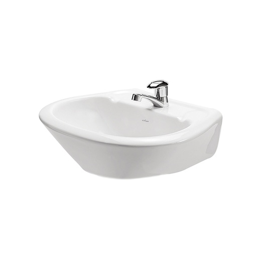 Lavamano Shelby Blanco Sin Ferreteria. Blanco. 37. 6 X 42. 5 21 Cm