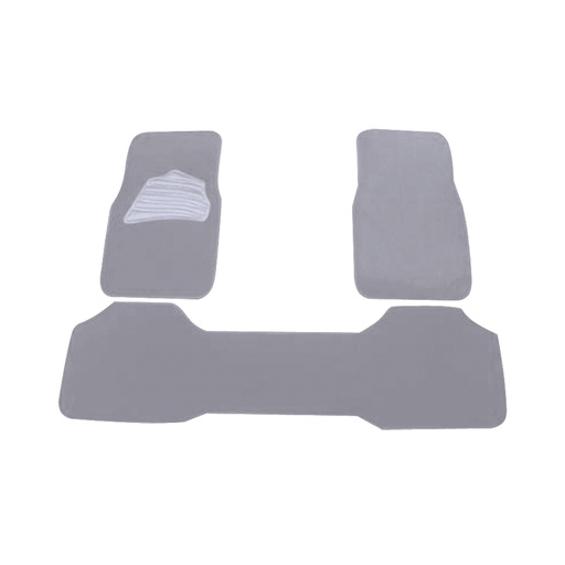 Alfombra Para Carro Gris (juego 3pcs). Gris. Juego 3 Pcs