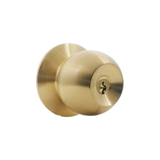 Cerradura Con Llave Bola Sb. Satinado. 2-3/8