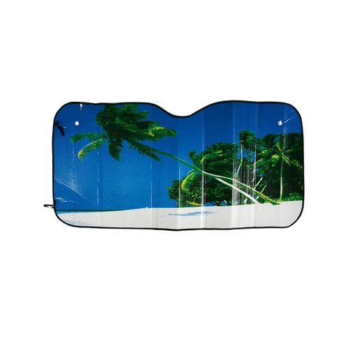 Cubre Sol Para Auto 13060cm Playas. Azul. 130 X 60 Cm