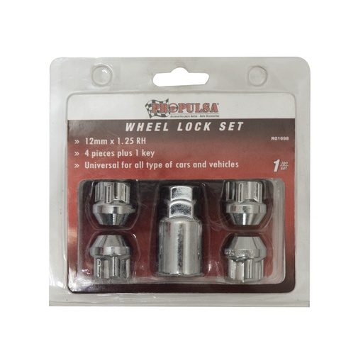 Tuercas D/seguridad Para Rin 12x1. 25rh. Acero. 12 X 1. 25rh