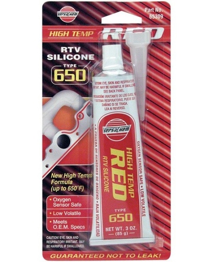 Silicone Versachem Rojo. (650). 3 Oz