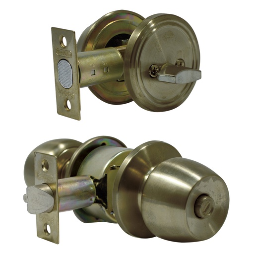 Cerradura Combo Ab Sencillo Keyalike. Bronceado. 2-3/8