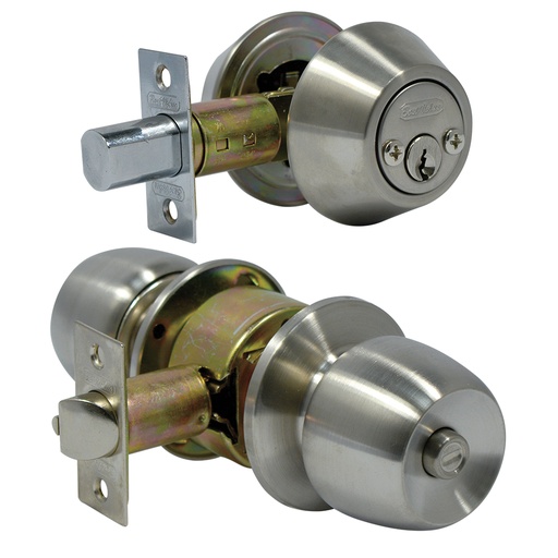 Cerradura Combo Ss Doble Keyalike. Acero Inoxidable. 2-3/8
