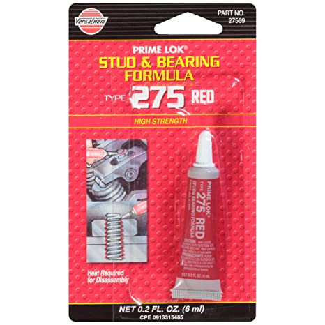 Adhesivo Versachem Para Pernos (275). Rojo. 6ml