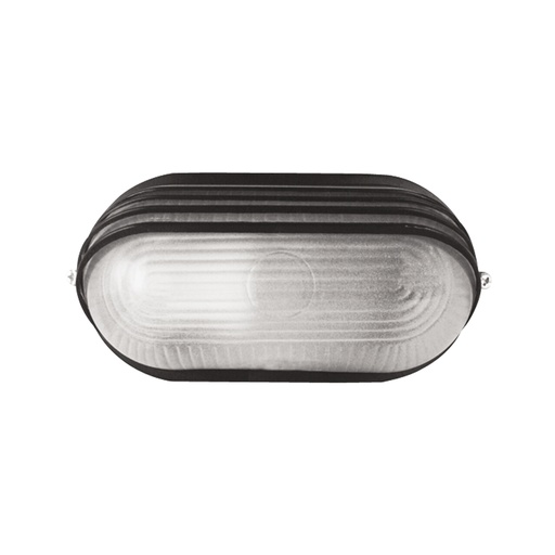 Lampara Rockwell Pared Ovalada Negra. Negro. 8