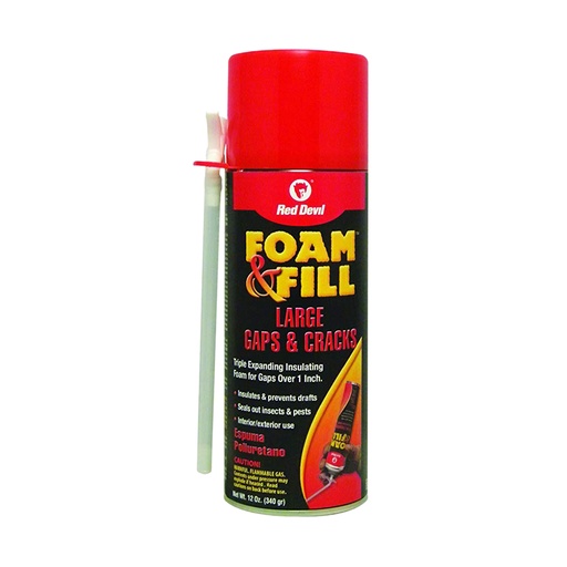 Espuma Poliuretano Expansiva Red Devil. Champán. 12oz