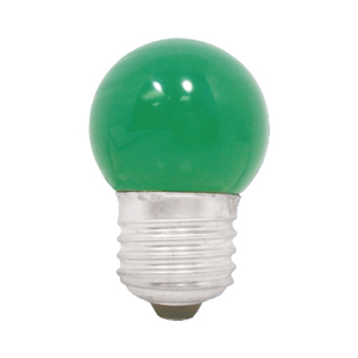 Foco Bola Verde G40 7. 5w. Verde. 5w