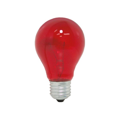 Foco Incandecente Fiesta Rojo 25w. Rojo. 25w