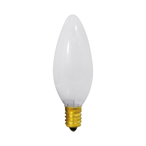 Foco Torpedo Nevado 40 Watts E14. Nevado. 40w. Transparente