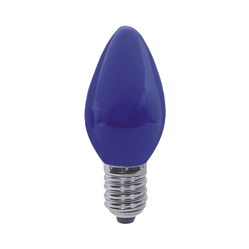 Foco Decorativo C7 7w E12 Azul.