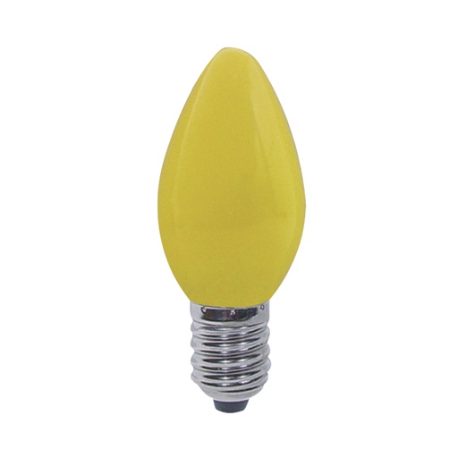 Foco Decorativo C7 7w E12 Amarillo.