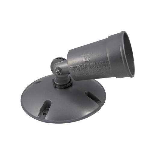 Socket/base Sencilla Alumin Interp. Gris. 4-1/2